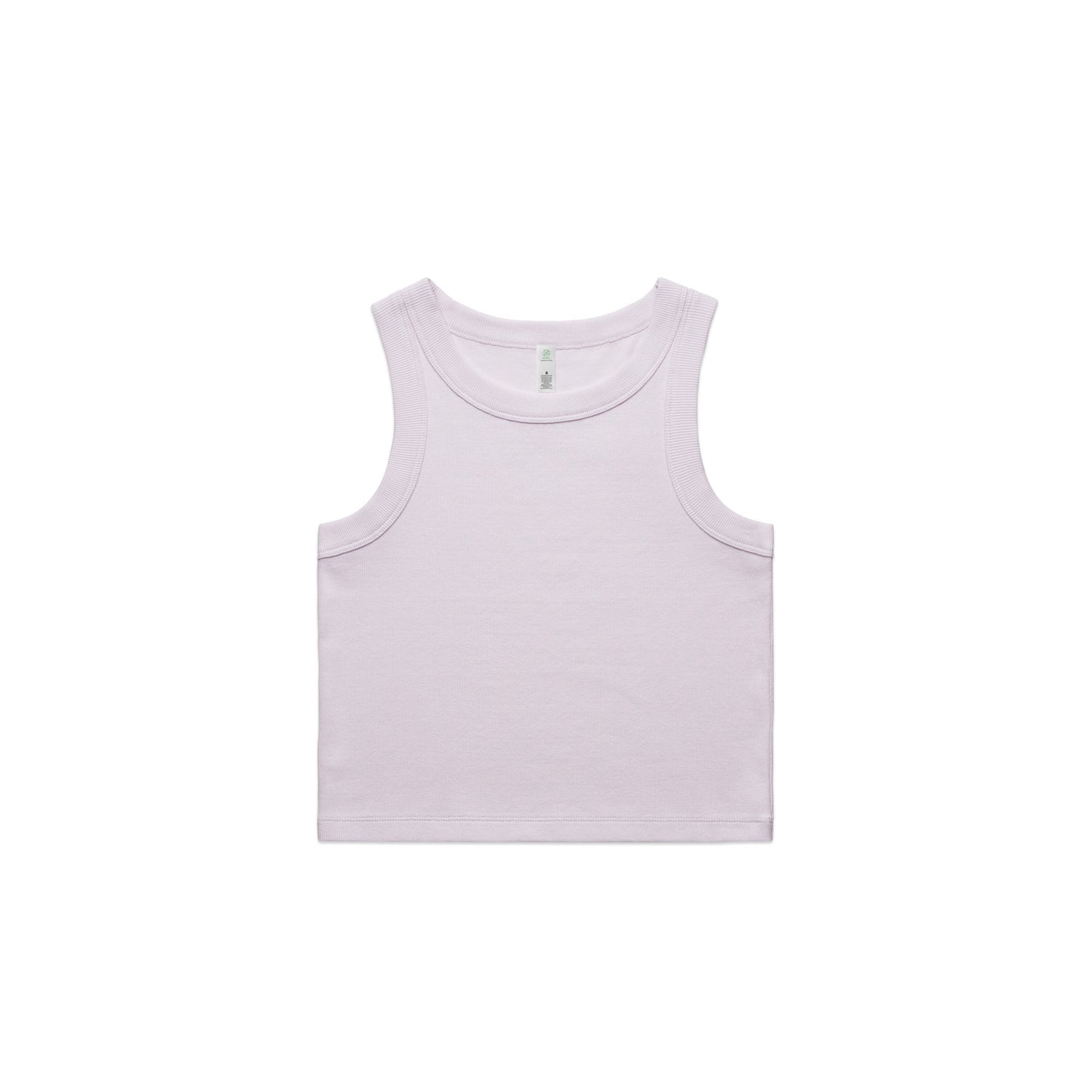 Wo's Organic Rib Crop Tank by AS Colour