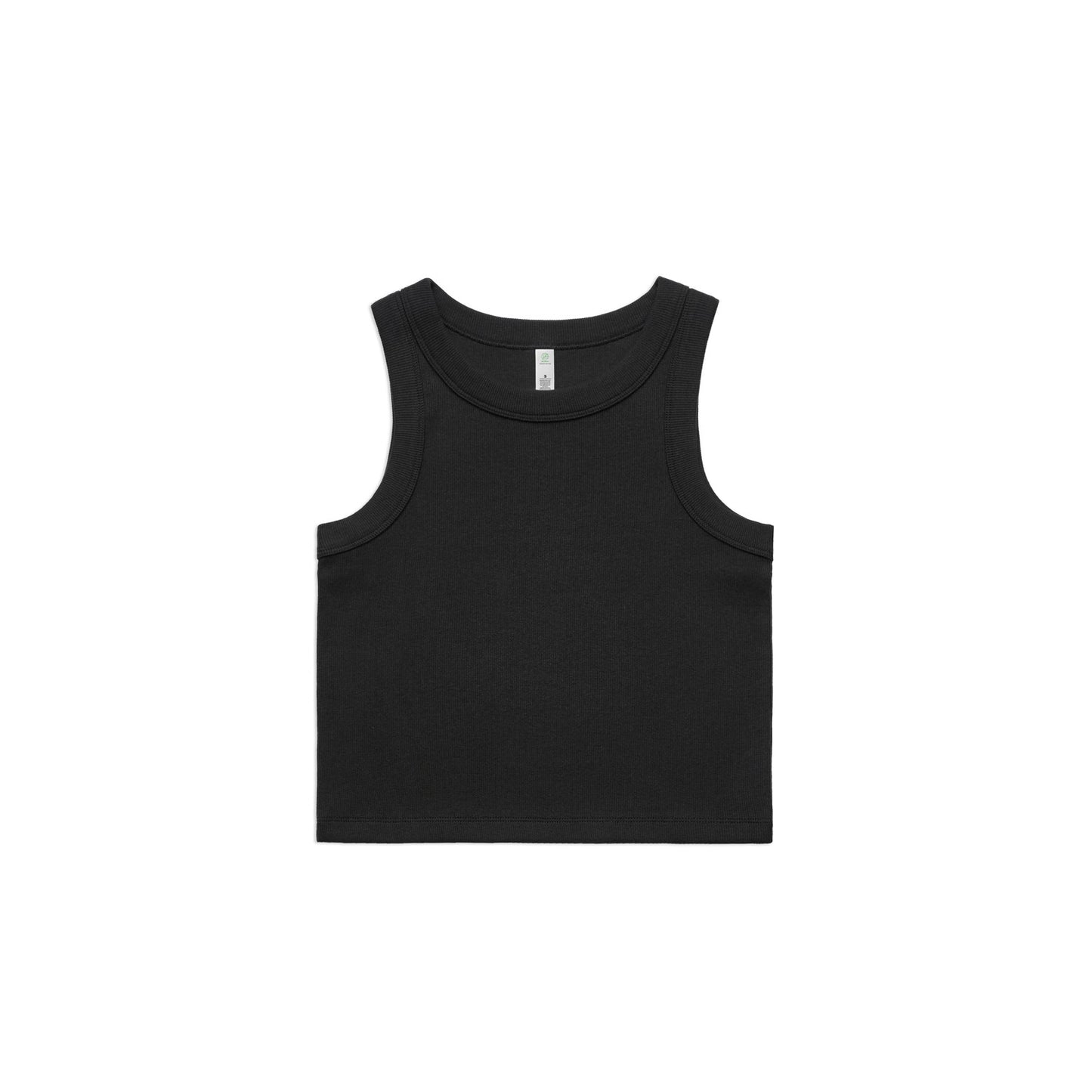Wo's Organic Rib Crop Tank by AS Colour