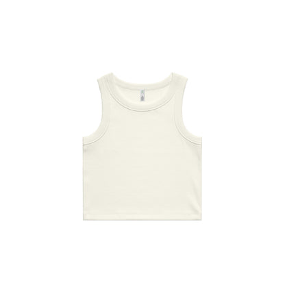 Wo's Organic Rib Crop Tank by AS Colour
