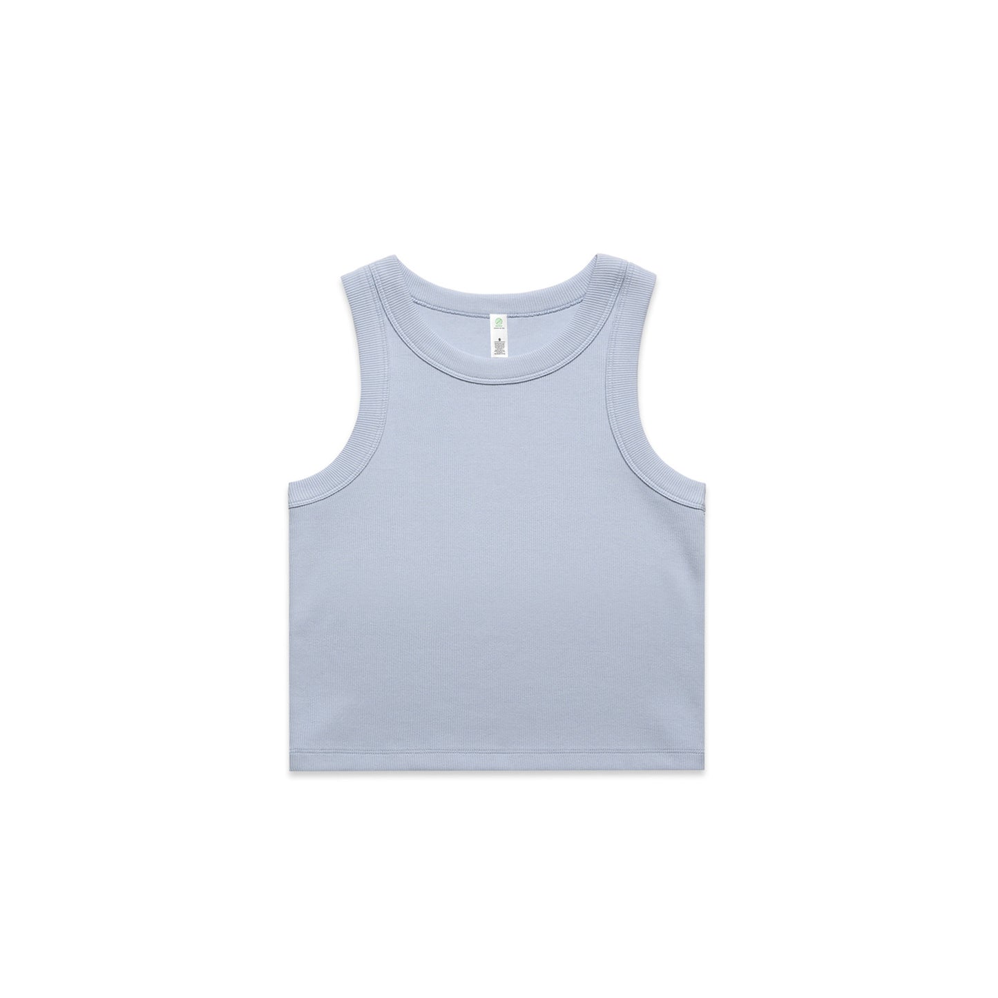 Wo's Organic Rib Crop Tank by AS Colour