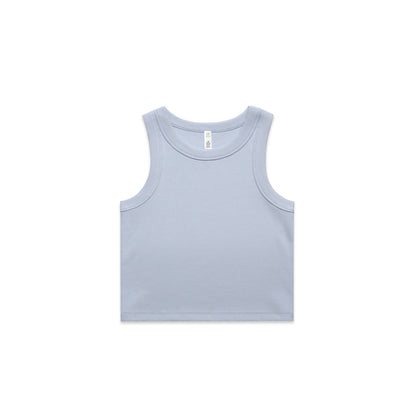 Wo's Organic Rib Crop Tank by AS Colour