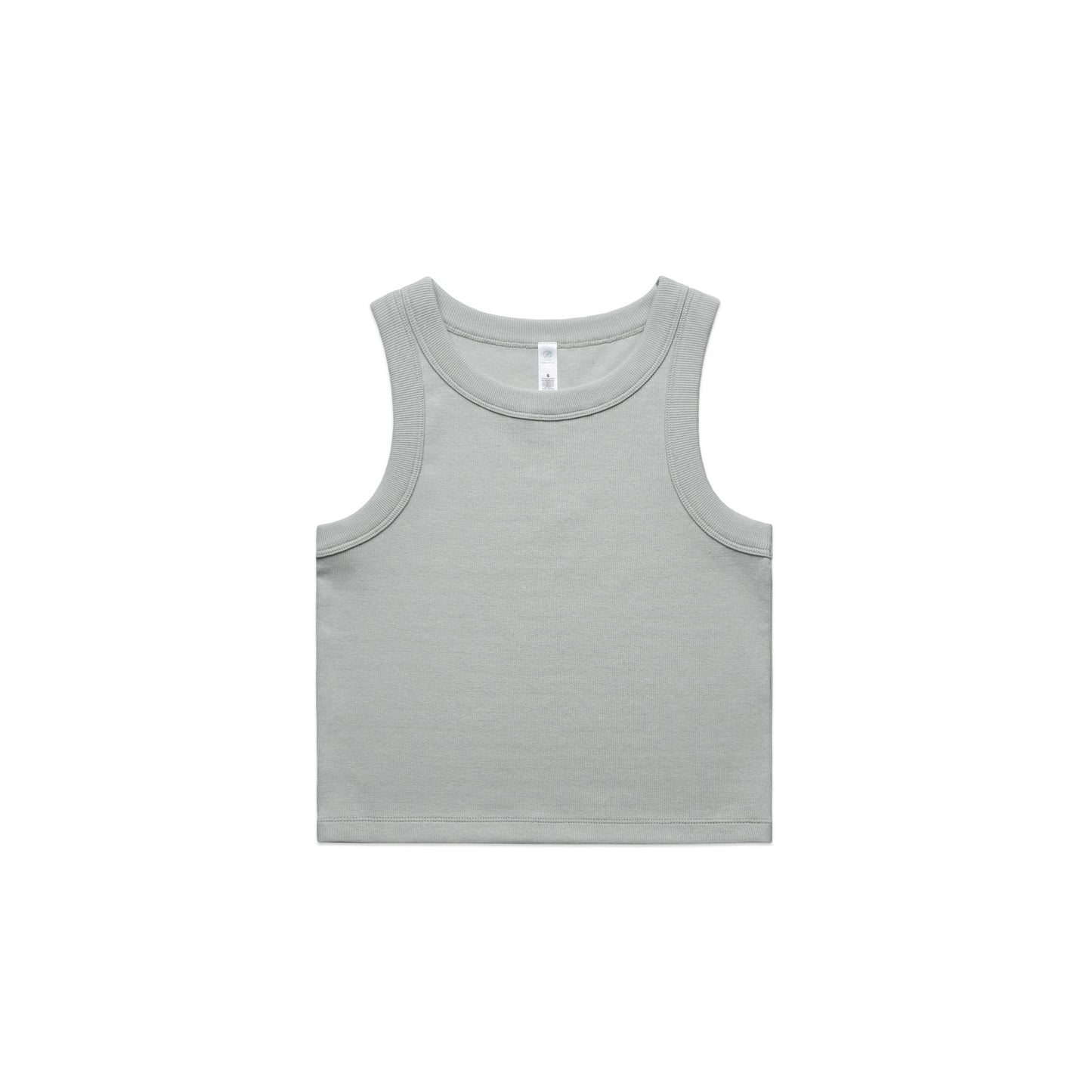 Wo's Organic Rib Crop Tank by AS Colour