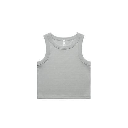 Wo's Organic Rib Crop Tank by AS Colour