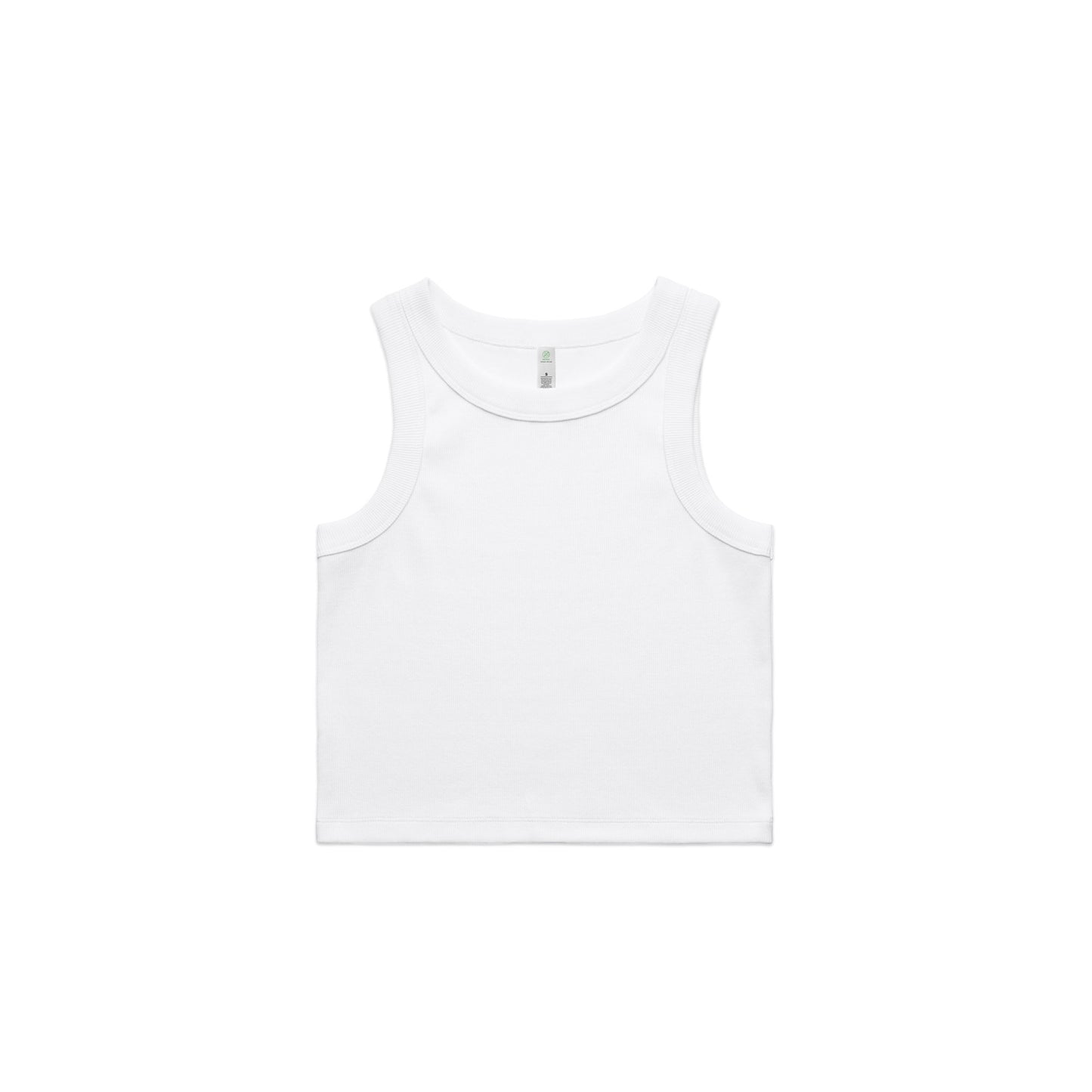 Wo's Organic Rib Crop Tank by AS Colour