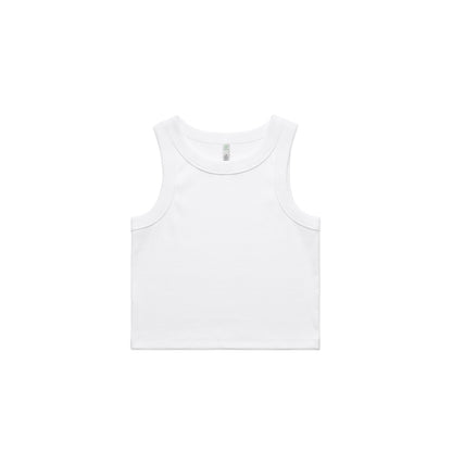 Wo's Organic Rib Crop Tank by AS Colour