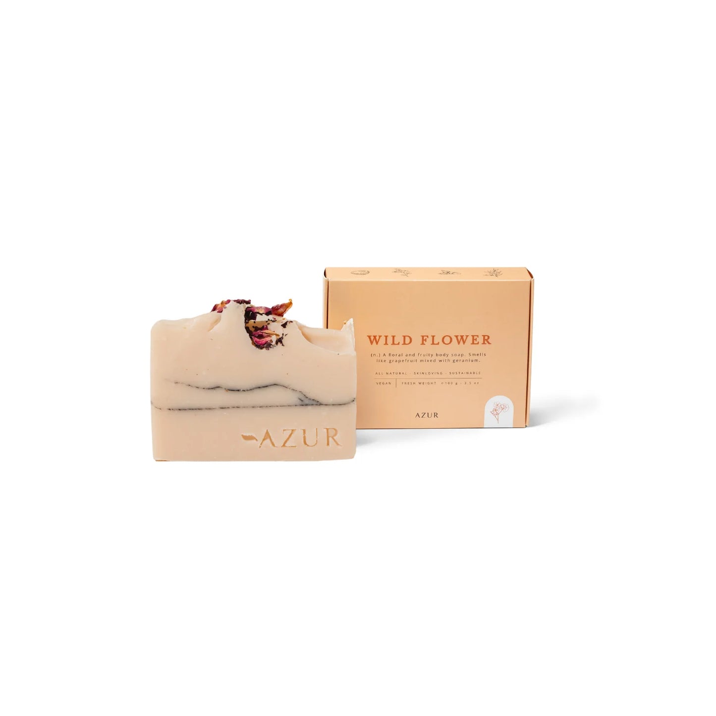 Natural Soap Body Bar (100g) by Azur