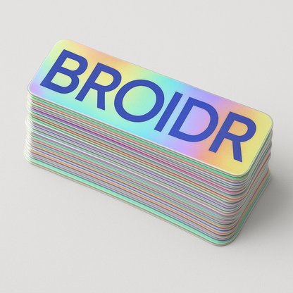 Die Cut Holographic Stickers