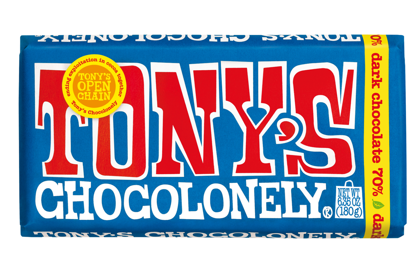 Classic Chocolate Bars (180g) by Tony's Chocolonely